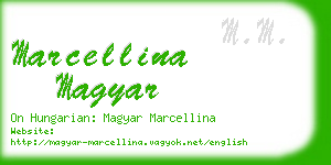 marcellina magyar business card
